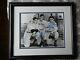 Joe Dimaggio, Ted Williams & Dom Dimaggio Signed Framed 8x10 Photo With Psa Letter