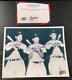 Joe Dimaggio Mickey Mantle Ted Williams 8x10 Signed Photo With Star Coa