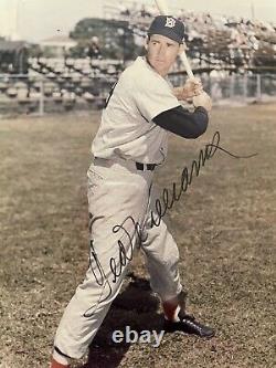 JSA COA Ted Williams Signed Autographed Framed 8x10 Photo Boston Red Sox