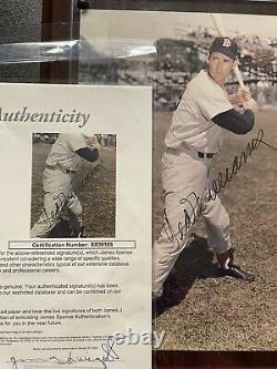JSA COA Ted Williams Signed Autographed Framed 8x10 Photo Boston Red Sox