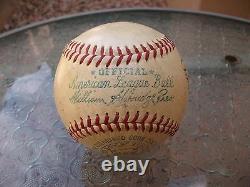 Jackie Jensen And Ted Williams Signed Official American League Baseball Jsa Loa