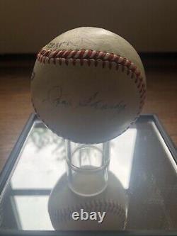 Jim Thorpe, Ted Williams, Jack Sharkey Signed Baseball with PSA & JSA LOA