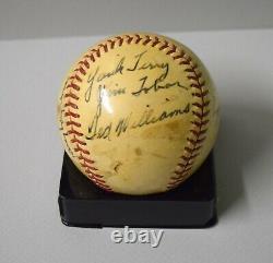 Jimmie Foxx Ted Williams Signed Auto Autograph Red Sox Baseball Ball Jsa/dna