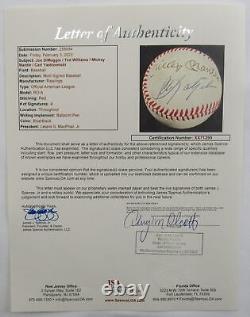 Joe DiMaggio Ted Williams +2 Signed Auto Autograph Rawlings Baseball JSA XX71290