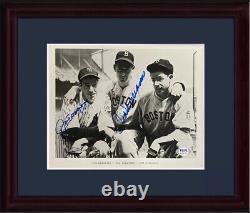 Joe DiMaggio Ted Williams signed 8x10 Framed photo HOF Auto Yankees Red Sox PSA