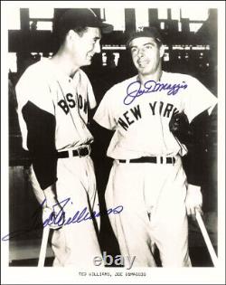 Joe Dimaggio Autographed Signed Photograph Co-signed By Ted Williams