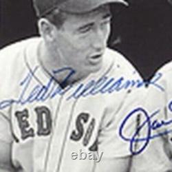 Joe Dimaggio/ Ted Williams'A Summit at the Stairs' Signed Dugout Photo REPRINT