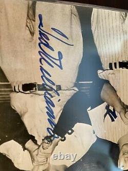 MICKEY MANTLE JOE DiMAGGIO TED WILLIAMS BOLD, CLEAN, SIGNED 8x10 PHOTO