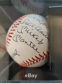 MINT 500 Home Run Club Signed Baseball Mickey Mantle Ted Williams PSA DNA 9