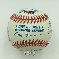 MINT 500 Home Run Club Signed Baseball Ted Williams Willie Mays Hank Aaron PSA 9