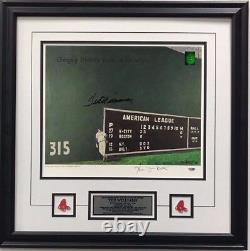 MLB Baseball Ted Williams Boston Red Sox Signed Art Piece Signed Authenticated