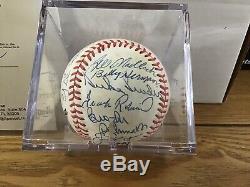 MLB HOFers & Stars Multi-Signed Baseball Ted Williams Mickey Mantle +17 JSA LOA