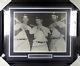 Mickey Mantle, Dimaggio & Ted Williams Autographed Framed 16x20 Photo Jsa Y38556