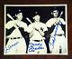 Mickey Mantle, Joe Dimaggio & Ted Williams Signed 8x10 Photo Psa/dna Mint+9.5