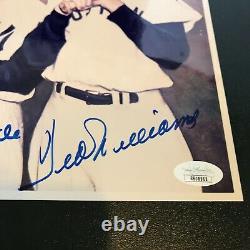 Mickey Mantle Joe DiMaggio Ted Williams Signed Autographed 8x10 Photo JSA COA
