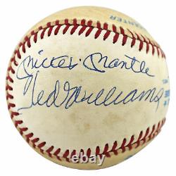 Mickey Mantle, Joe DiMaggio, Ted Williams Signed Oal Baseball BAS #A79706