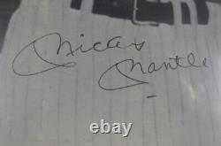Mickey Mantle, Joe DiMaggio & Williams Autographed Framed 16x20 Photo JSA 129416