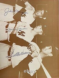 Mickey Mantle, Joe DiMaggio and Ted Williams autographed picture