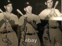 Mickey Mantle, Joe DiMaggio and Ted Williams autographed picture