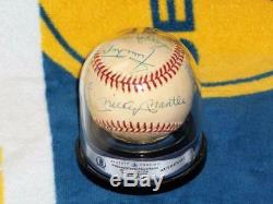 Mickey Mantle Signed Baseball 500 HR Club Willie Mays Ted Williams Hank Aaron