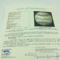 Mickey Mantle & Ted Williams 500 Home Run Club Signed AL Baseball JSA COA