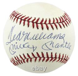 Mickey Mantle & Ted Williams Authentic Signed Oal Baseball BAS #A57189