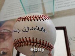 Mickey Mantle & Ted Williams Autographed Baseball