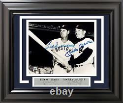 Mickey Mantle & Ted Williams Autographed Framed 8x10 Photo Beckett BAS #AB72670
