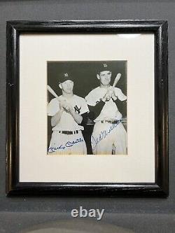 Mickey Mantle & Ted Williams Autographed Photo. Authentic