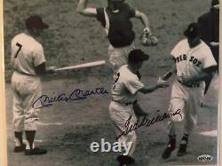 Mickey Mantle & Ted Williams Dual Signed Autograph 8x10 B&W Photo HGA Certified