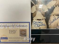 Mickey Mantle Ted Williams Joe DiMaggio Signed 8x10 Autograph Steiner Auto HOF