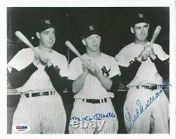 Mickey Mantle & Ted Williams Psa/dna Certified Signed 8x10 Photograph Autograph