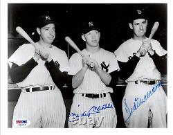 Mickey Mantle & Ted Williams Psa/dna Dual Signed 8x10 Photograph Autograph Hof