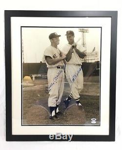 Mickey Mantle Ted Williams Signed 16x20 Framed Photo PSA DNA JSA LOA