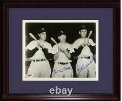 Mickey Mantle Ted Williams signed 8x10 photo framed mint 2 Autograph PSA LOA