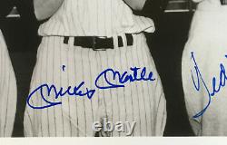 Mickey Mantle Ted Williams signed 8x10 photo framed mint 2 Autograph PSA LOA