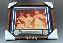 Mickey Mantle Yankees Autographed With Ted Williams 11x14 Photo Framed Jsa Coa