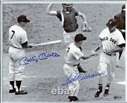 Mickey Mantle Yankees & Ted Williams Autographed 8 X 10 Certified