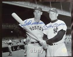 Mickey Mantle/Yankees and Ted Williams/Red Sox Signed Auto 8x10 Photo GFA COA