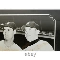 Mickey Mantle and Ted Williams Red Sox Autographed 15 x 19 Framed Picture Photo