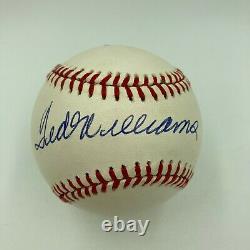 Mint Ted Williams Signed Autographed American League Baseball With JSA COA