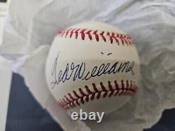 Mint Ted Williams Single Signed Official Mlb Autographed Baseball Jsa Loa