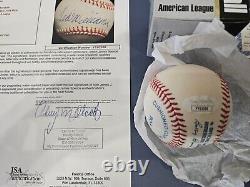Mint Ted Williams Single Signed Official Mlb Autographed Baseball Jsa Loa
