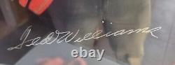 NICE Framed Autographed Boston Red Sox Ted Williams Military 16x20 Williams COA