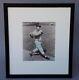 Original 1958 Signed Photo Ted Williams At Bat Red Sox Baseball Black White 8x10