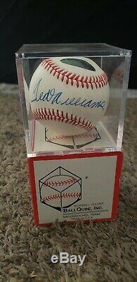 Original Rawlings Baseball Autographed By White Sox Ted Williams. Very Good