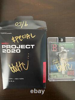 PROJECT 2020 Signed BBDTC Ted Williams by BEN BALLER Autograph Gold Special