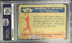 PSA 6 1959 Fleer Ted Williams #68 SP Ted Signs for 1959 Boston Red Sox HOF