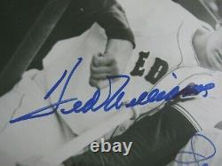 PSA DNA Joe DiMaggio Ted Williams Dual Signed Photo Auto HOF 14x17 Framed LOA