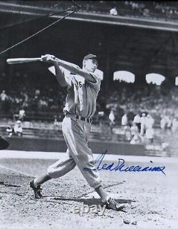 RARE POSE! Ted Williams Signed Autographed Baseball 11x14 Photo JSA Auction LOA